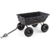 imageGorilla Carts 10 Cu Ft Poly Yard Dump Cart and Utility Wagon with Steel Frame and 1500 Pound Heavy Duty Capacity for Lawn and Gardening BlackBlack