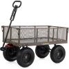 imageGorilla Carts 5 Cu Ft Steel Dump Cart with Removable Panels for Flatbed 1200 Lb Capacity